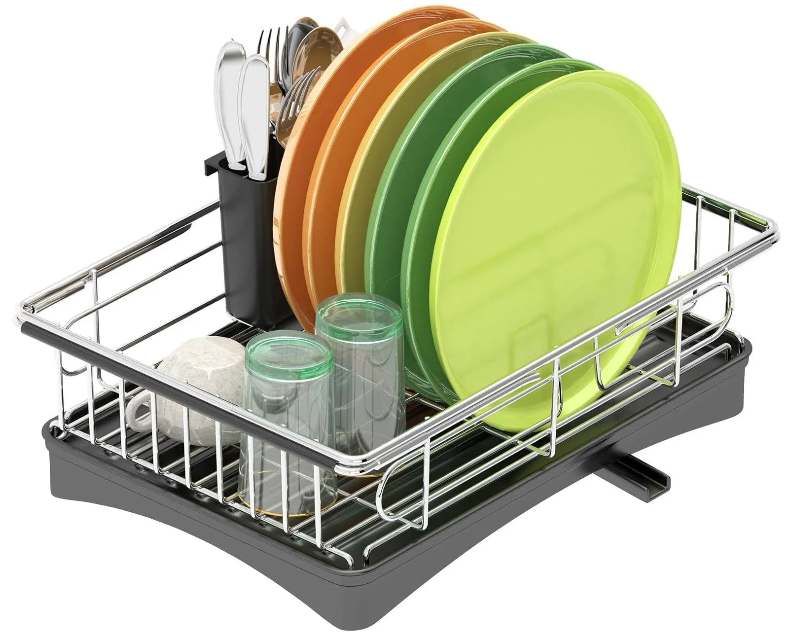 Small Over Sink Dish Drying Rack Adjustable Stainless Stell Dish Drainers for...