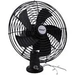 12V RV Cooling Fan with 2-Speed Switch, 8.75-Inch Heavy Duty Black Metal Fan,...