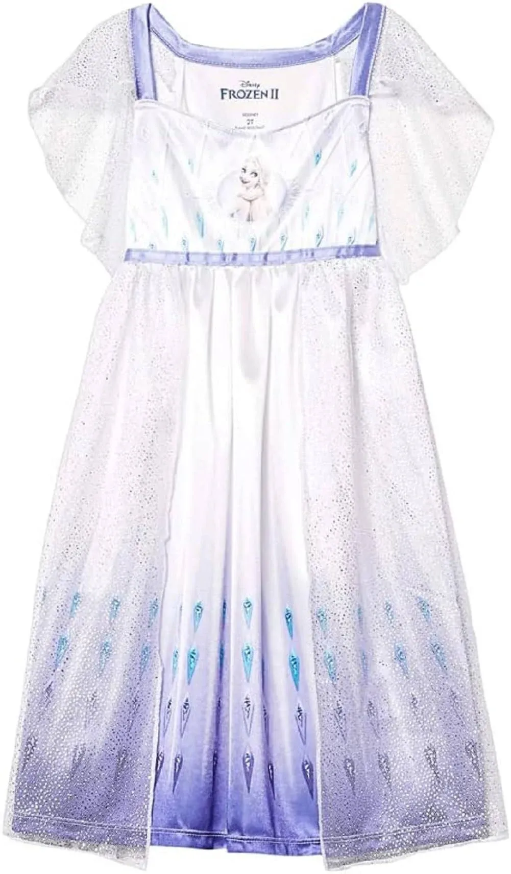 Disney Frozen Elsa Satin and Tulle Nightgown