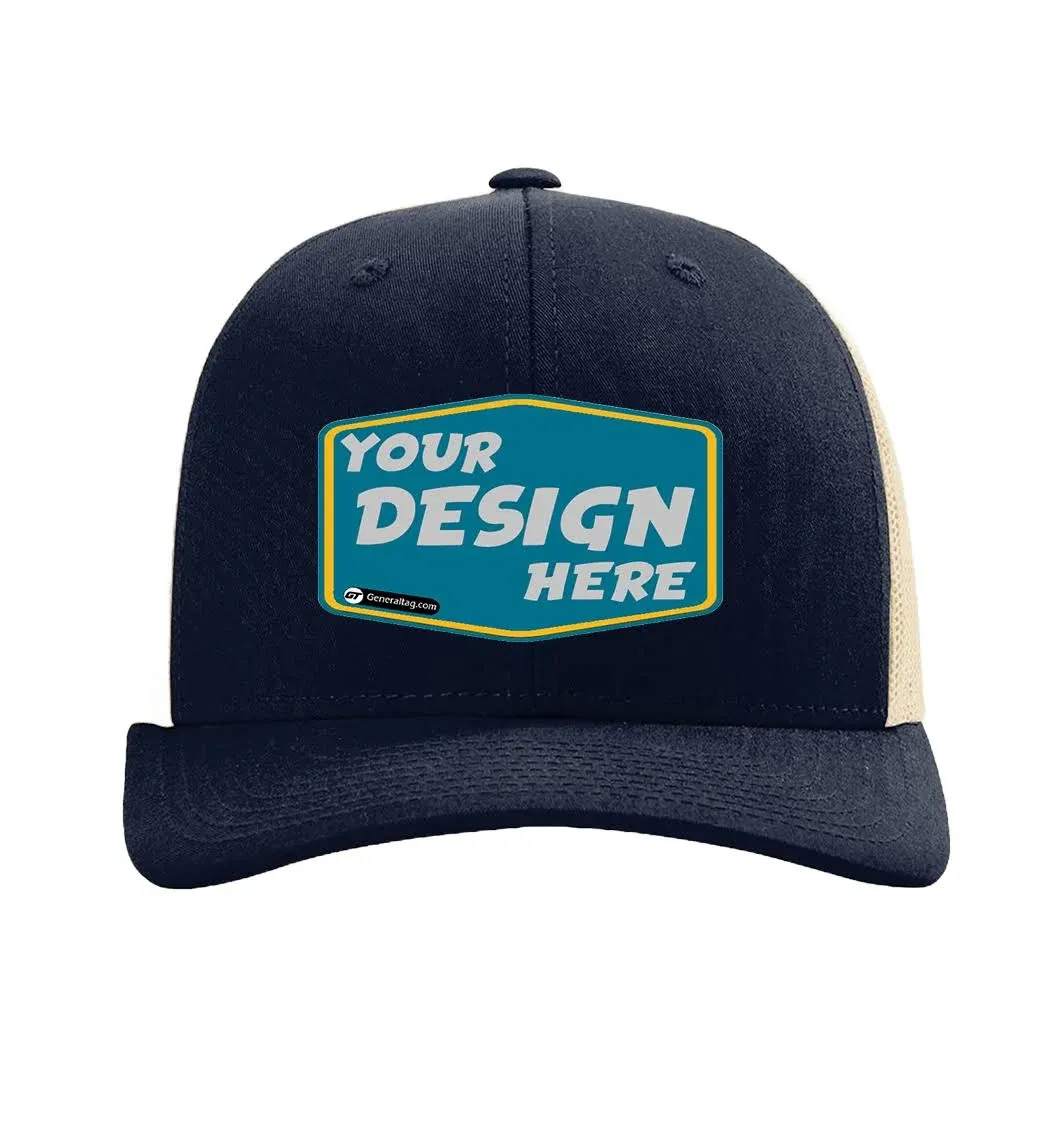 Richardson 115 - Low Pro Trucker Cap M/L Navy/ Khaki