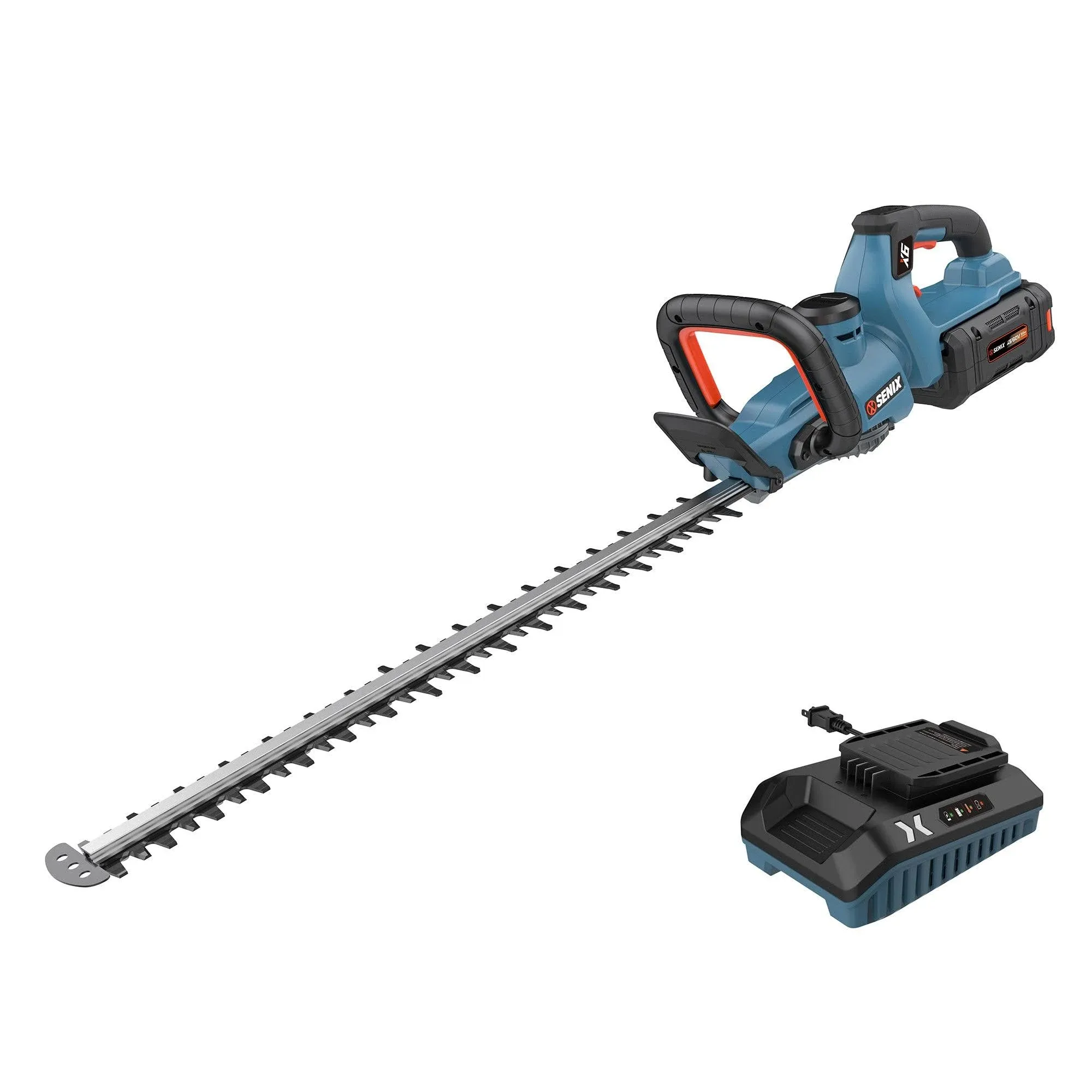 SENIX X6 60 Volt Max* 26-Inch Cordless Brushless Hedge Trimmer HTX6-