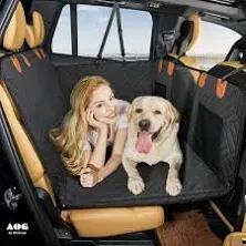  Back Seat Extender ,Dog Car Seat Cover, Camping Air Mattress, Hammock Black