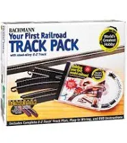 Bachmann E-Z Track Your First Railroad Track Pack HO Scale - 44497