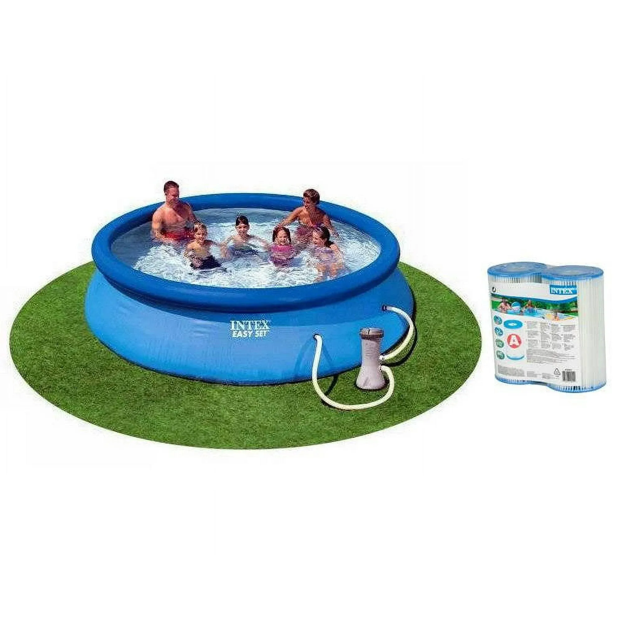 Intex 12&#039; X 30&#034; Easy Set Pool with 530 gal Filter Pump