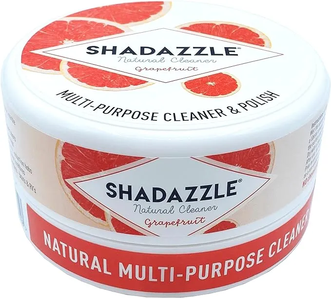 Shadazzle Natural All Purpose Cleaner and Polish – Eco friendly Multi-purpose Cleaning Product – Cleans & Polishes any washable surface (Grapefruit)