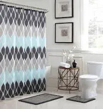 Creative Home Ideas 15-Piece Shower Curtain Set