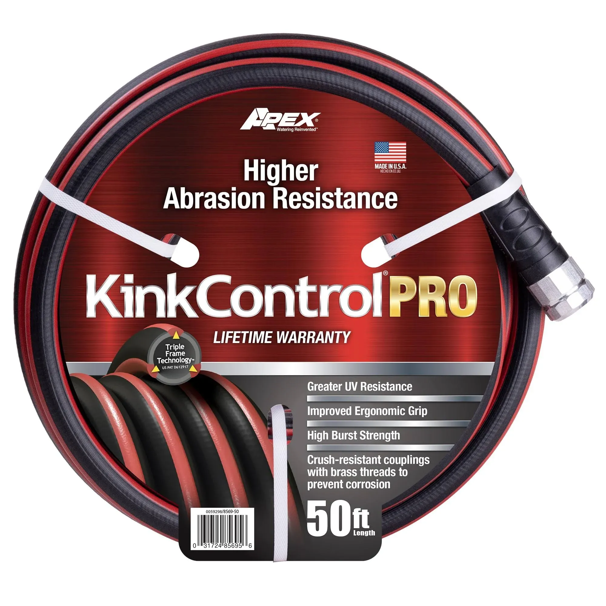 50 Ft Kink Control Pro Garden Hose Water Hosewith Superior UV Resistance