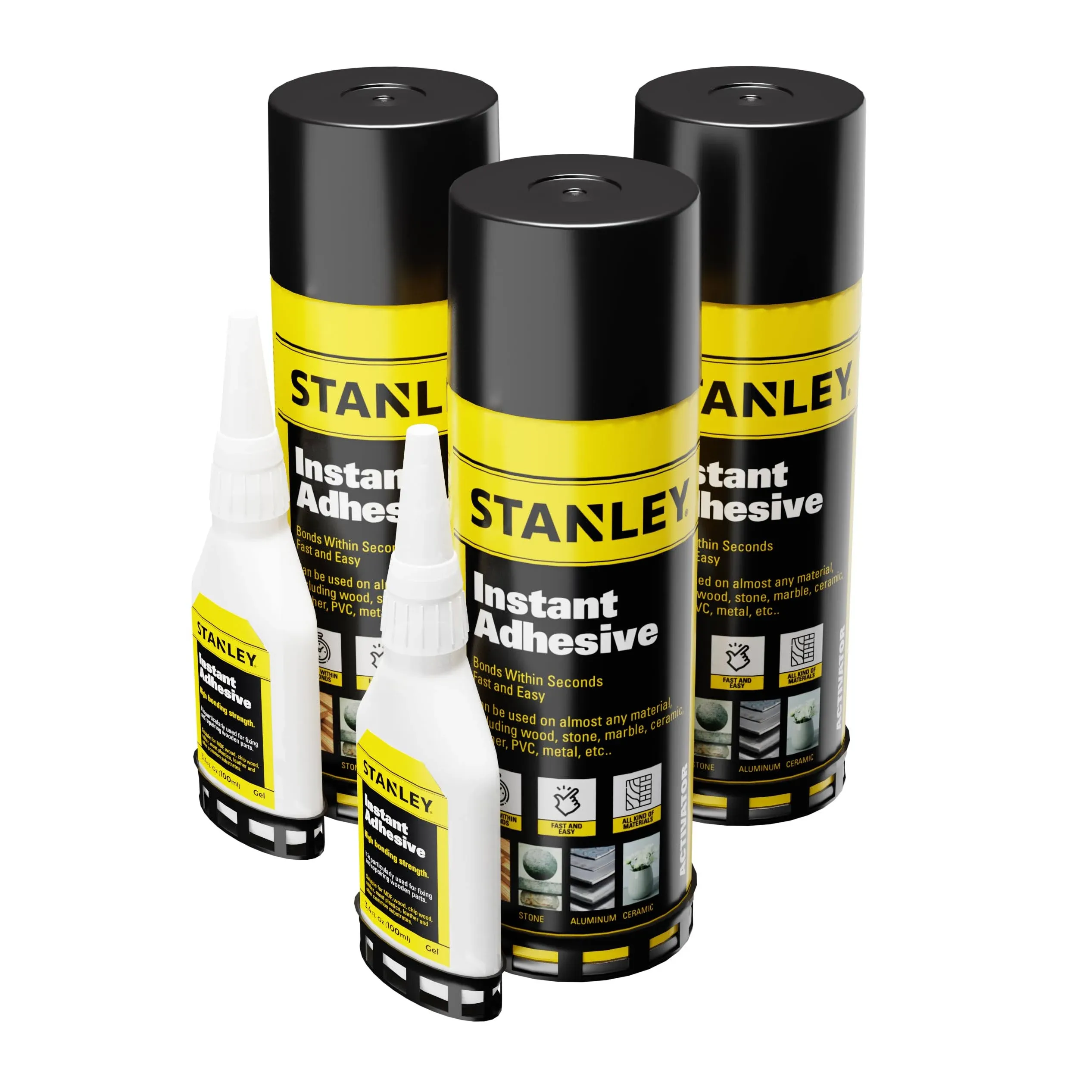 Stanley Instant Adhesive Set - CA Glue and Activator