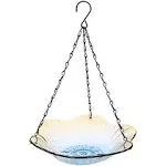 The Lakeside Collection Hanging Glass Birdbaths