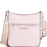 Kate Spade New York Striped Strap Hudson Messenger Crossbody Bag - Shimmer Pink