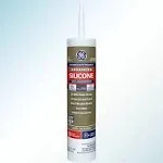 GE Advanced Silicone 2 Kitchen & Bath Sealant, Clear, 10.1 oz.