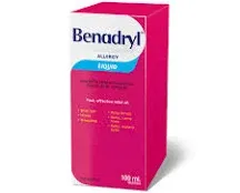 Benadryl Allergy Liquid Elixir, 100 mL