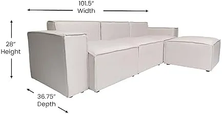 Flash Furniture Bridgetown Luxury Modular Sectional Sofa IS-IT2231