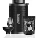 AC Infinity Refillable Carbon Filter Kit with Charcoal Refill 8-Inch