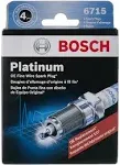 BOSCH 6715 OE Fine Wire Platinum Spark Plug - Pack of 4