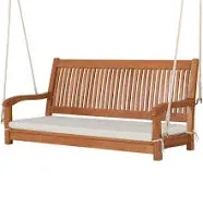 Costway 2-Person Hanging Porch Swing with Cushion