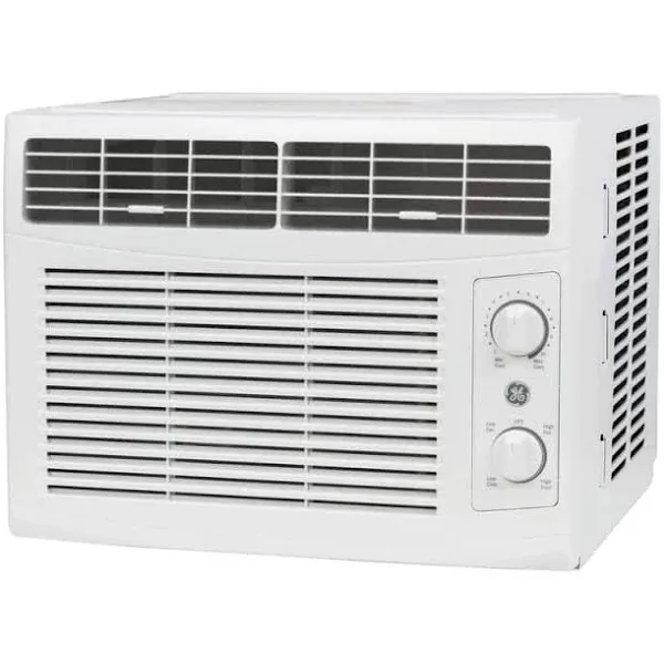 GE 5,000 BTU 115-Volt Window Air Conditioner for 150 Sq. ft. Rooms in White