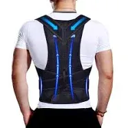 Upgraded Posture Corrector Back Brace for Men and Women New Version Lumbar Support for Posture Improving and Pain Relief Full Back Support for Neck S