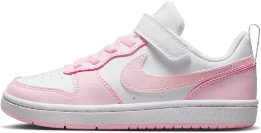 Nike Court Borough Low Recraft PS White Pink Foam Strap Casual Shoes DV5457-105