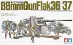 Original Tamiya 35017 German 88mmGun Flak36/37 New w/ 9 Figures 1/35 Model Kit