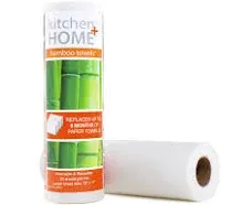 Kitchen + Home Bamboo Paper Towels – Heavy Duty Washable Reusable Rayon Towels