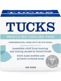 Medicated Cooling Pads Tucks