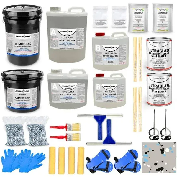 ArmorPoxy ArmorClad 2-Layer Epoxy Floor Kit