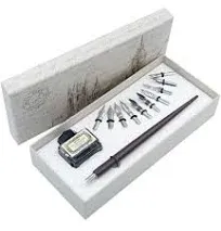 Hhhouu Calligraphy Set for Beginners Quill Pen and Ink Set Fancy Pens with Black