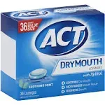 Act Lozenges, Soothing Mint, Dry Mouth,Value Size - 36 lozenges