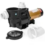 XtremepowerUS 2 HP Self-Priming Dual Speed In-Ground Pool Pump 2 in. NPT with Strainer Basket, 230-Volt 5850 GPH