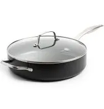 GreenPan Canterbury Healthy Ceramic 5 Quart Nonstick Saute Pan with Lid