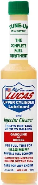 Lucas Upper Cylinder Lubricant & Fuel Injector Cleaner (5.25 oz.)-12 Pack