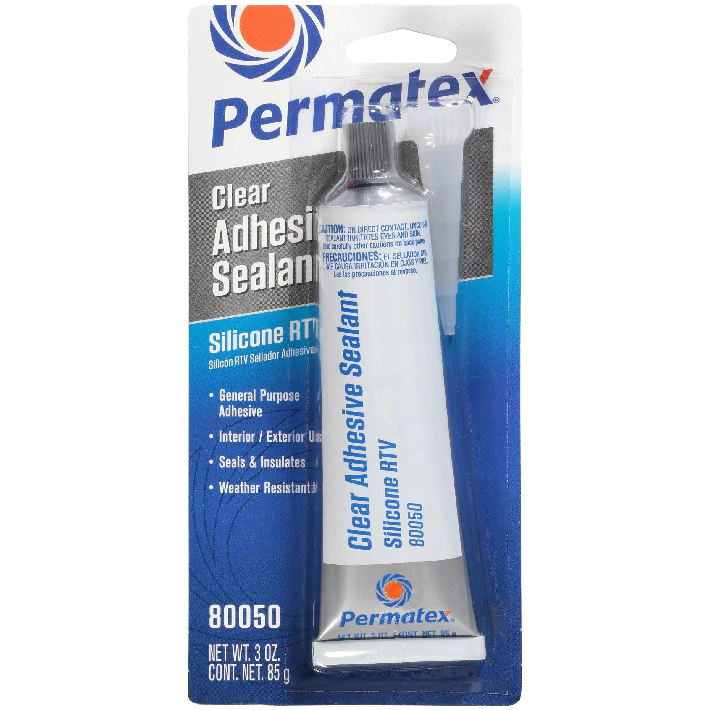 Permatex Clear Silicone Adhesive Sealant