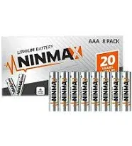 Lithium AAA Batteries, 8 Pack 1.5V 1350mAh Longest Lasting Triple A Batteries for High-Tech Devices【Non-Rechargeable】