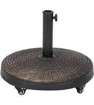 Island Umbrella 50-lb All-Weather Outdoor Resin Umbrella Base with Wheels NU6892