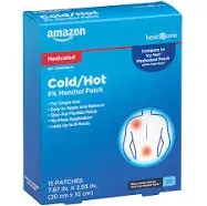 Amazon Basic Care Medicated Cold Hot 5% Menthol Patch