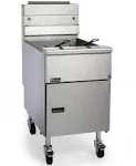 Pitco® SG18-S Liquid Propane 75 lb. Stainless Steel Floor Fryer