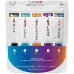 LIFEAID Rainbow Variety Pack Mix, All Zero Sugar, Post Workout Recovery, Nootropics Based Focus, Immune Boost, Dream & Sleep Aid, Travel Size, No Artificial Sweeteners & Flavors, 20 Count