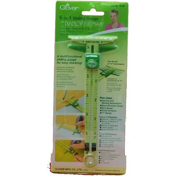 Clover Supersize 5-in-1 Sliding Gauge by Nancy Zieman