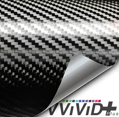 VViViD+ Black Carbon Fiber 1ft x 5ft