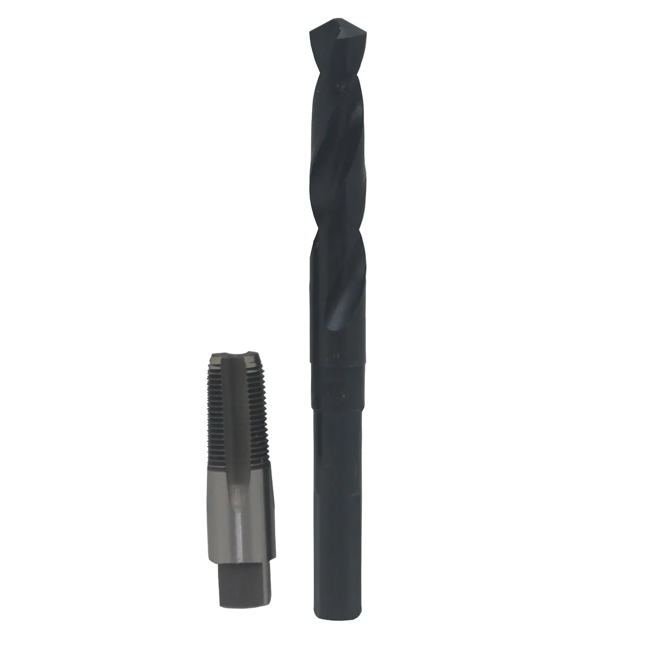 3/8" Carbon Steel NPT Tap and 37/64"  HSS Drill Bit Kit, Qualtech