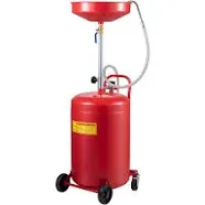 VEVOR Waste Oil Drain Tank Portable Oil Drain 20 Gallon Air Operate + Air Valve