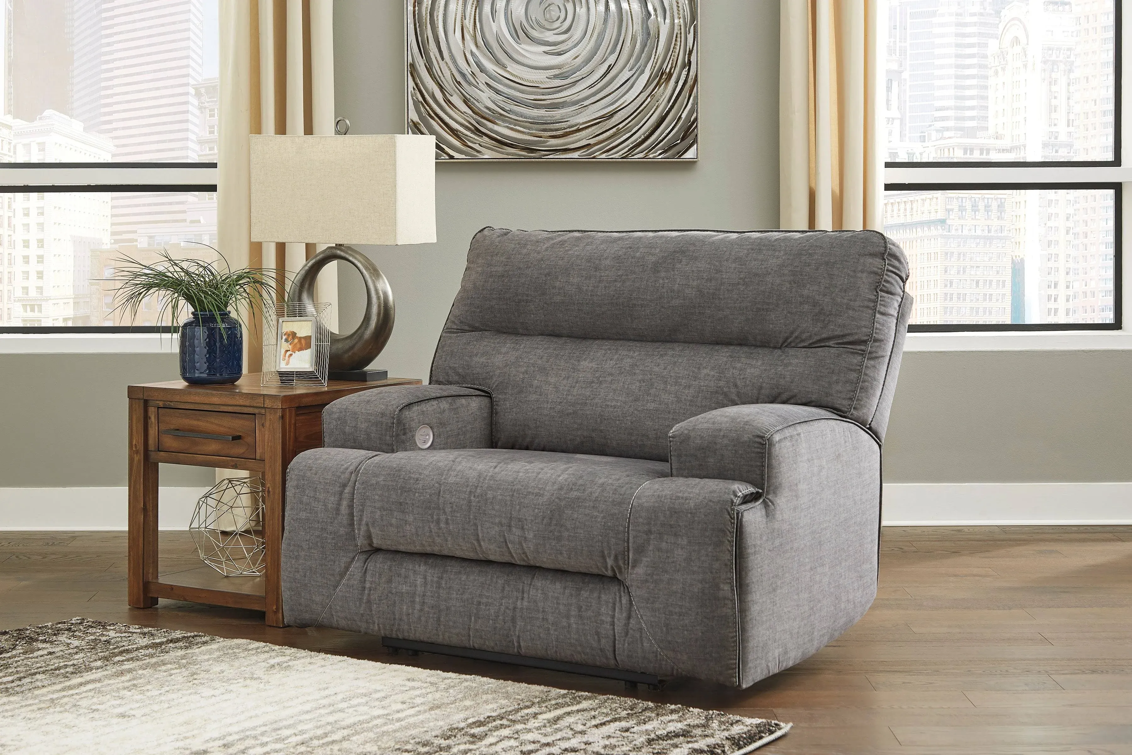 Ashley Coombs Wide Seat Power Recliner