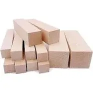 Basswood for Carving | Best Wood for Whittling (Pack of 8) 2" x 2" x 4"