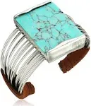 Robert Lee Morris Soho Mosaic Turquoise Cuff Bracelet