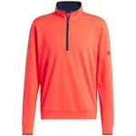 adidas Mens Quarter-Zip Pullover -  Bright Red - S