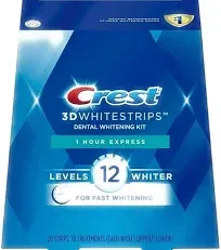 3D White Whitestrips 1 Hour Express Teeth Whitening Kit, 7 Treatments