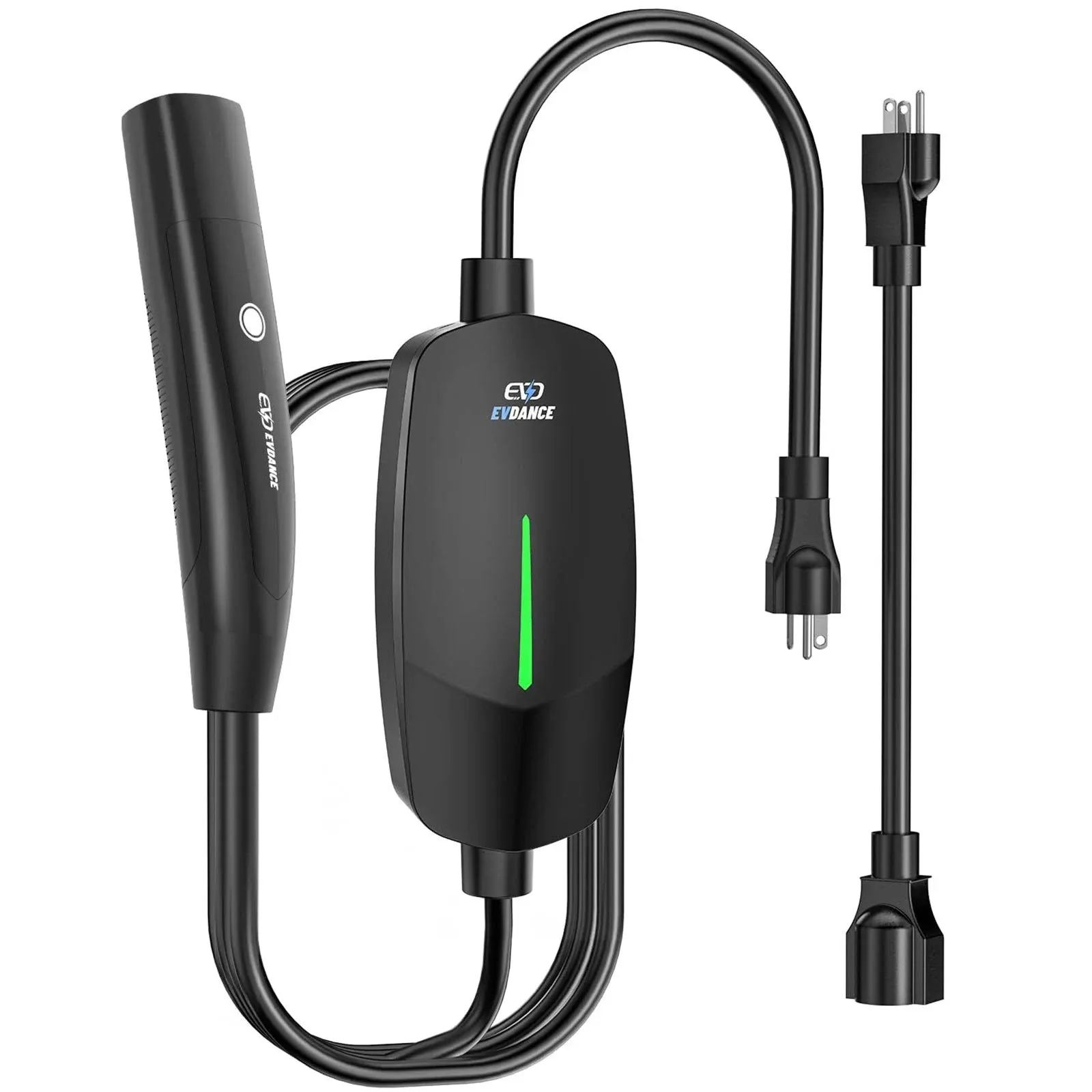 Level 1 Charger for Tesla - 16A 110V-240V Mobile Charger Connector for Tesla with 25 FT Charging Cable, Portable Home Charger Compatible with Tesla Models X/Y/3/S, NEMA 6-20 & 5-15 Plug(Black)