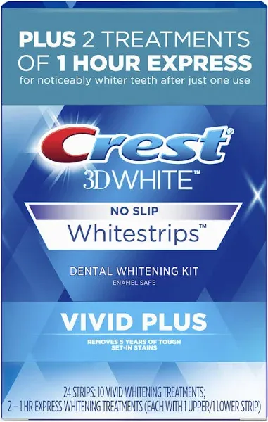 Crest 3D , Classic Vivid, Teeth Whitening Strip Kit, 20 Exp 05.2025