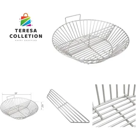 Stainless Steel Charcoal Ash Basket Fits for Kamado Joe Big Joe